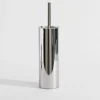Szczotka do WC z pojemnikiem srebrna