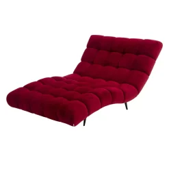 Szezlong pikowany bordowy DELPHI 120