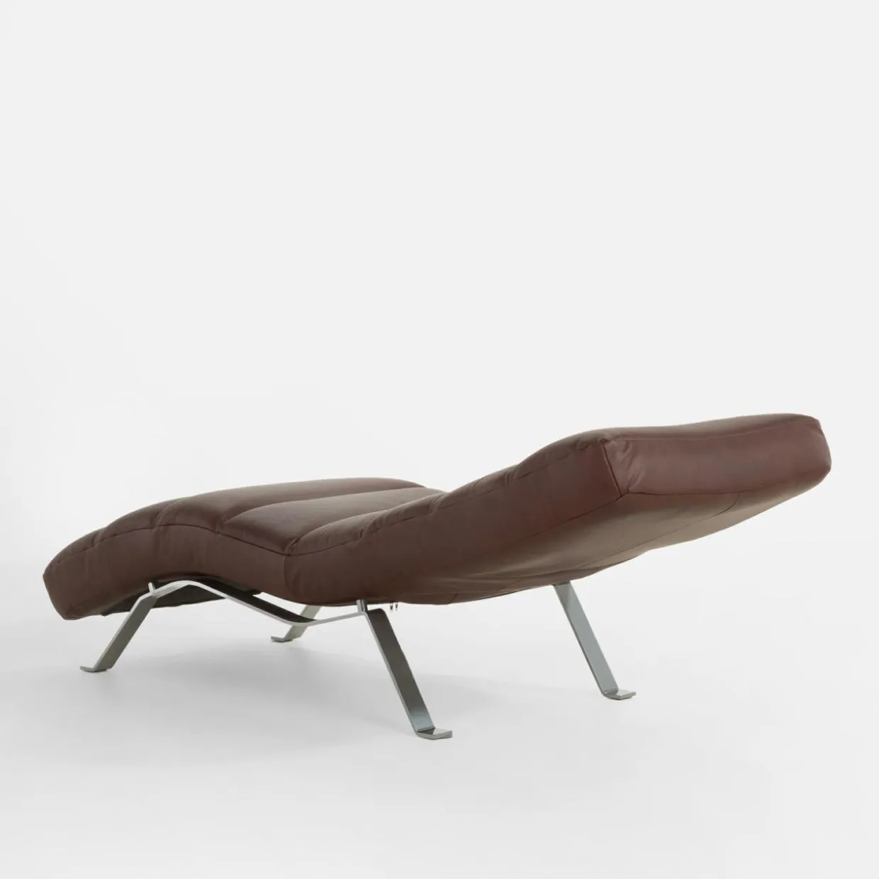 Szezlong skórzany brązowy SWING