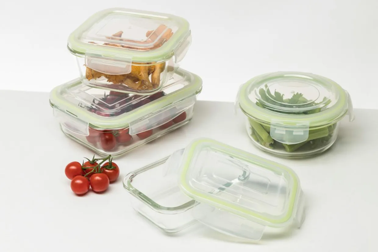 Szklany pojemnik na żywność z pokrywką FRIGO 370 ml
