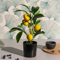 Sztuczna roślina w doniczce DRZEWKO CYTRYNOWE 43 cm