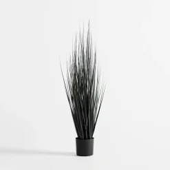 Sztuczna trawa w doniczce czarna 90 cm