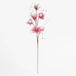 Sztuczny kwiat magnolia 100 cm różowy