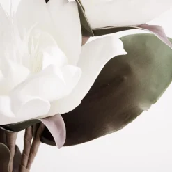 Sztuczny kwiat magnolia biały 103 cm