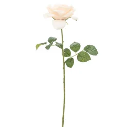 Sztuczny kwiat RÓŻA biała 53 cm