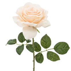 Sztuczny kwiat RÓŻA biała 53 cm