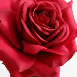 Sztuczny kwiat RÓŻA bordowa 53 cm