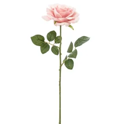 Sztuczny kwiat RÓŻA różowa 53 cm