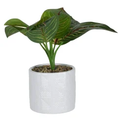 Sztuczny kwiat w ceramicznej doniczce 27 cm MIX