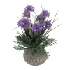 Sztuczny kwiat w doniczce fioletowy 35 cm