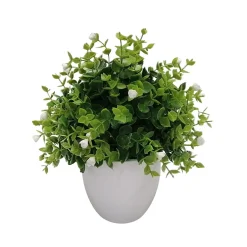 Sztuczny kwiat w doniczce biały 30 cm