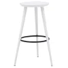 Taboret okrągły biały GREGOR