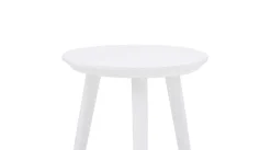 Taboret okrągły biały GREGOR