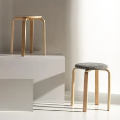 Taboret tapicerowany CETON szary