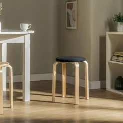 Taboret tapicerowany CETON czarny