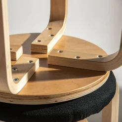 Taboret tapicerowany CETON czarny