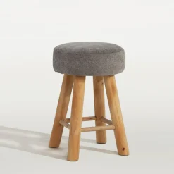 Taboret tapicerowany szary TROPICOSI