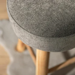 Taboret tapicerowany szary TROPICOSI