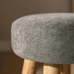 Taboret tapicerowany szary TROPICOSI