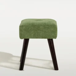 Taboret tapicerowany zielony TRINKETY