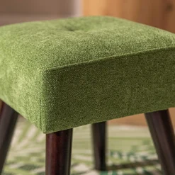 Taboret tapicerowany zielony TRINKETY