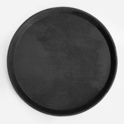 Taca antypoślizgowa czarna 35 cm