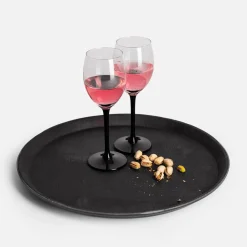 Taca antypoślizgowa czarna 35 cm