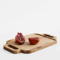 Taca do serwowania akacjowa 42x23 cm