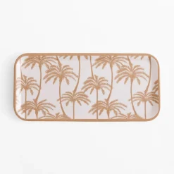 Taca melaminy w palmy 32x15 cm MIX