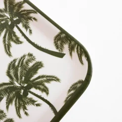 Taca melaminy w palmy 32x15 cm MIX