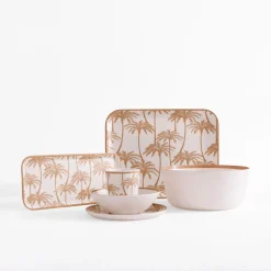 Taca melaminy w palmy 32x15 cm MIX