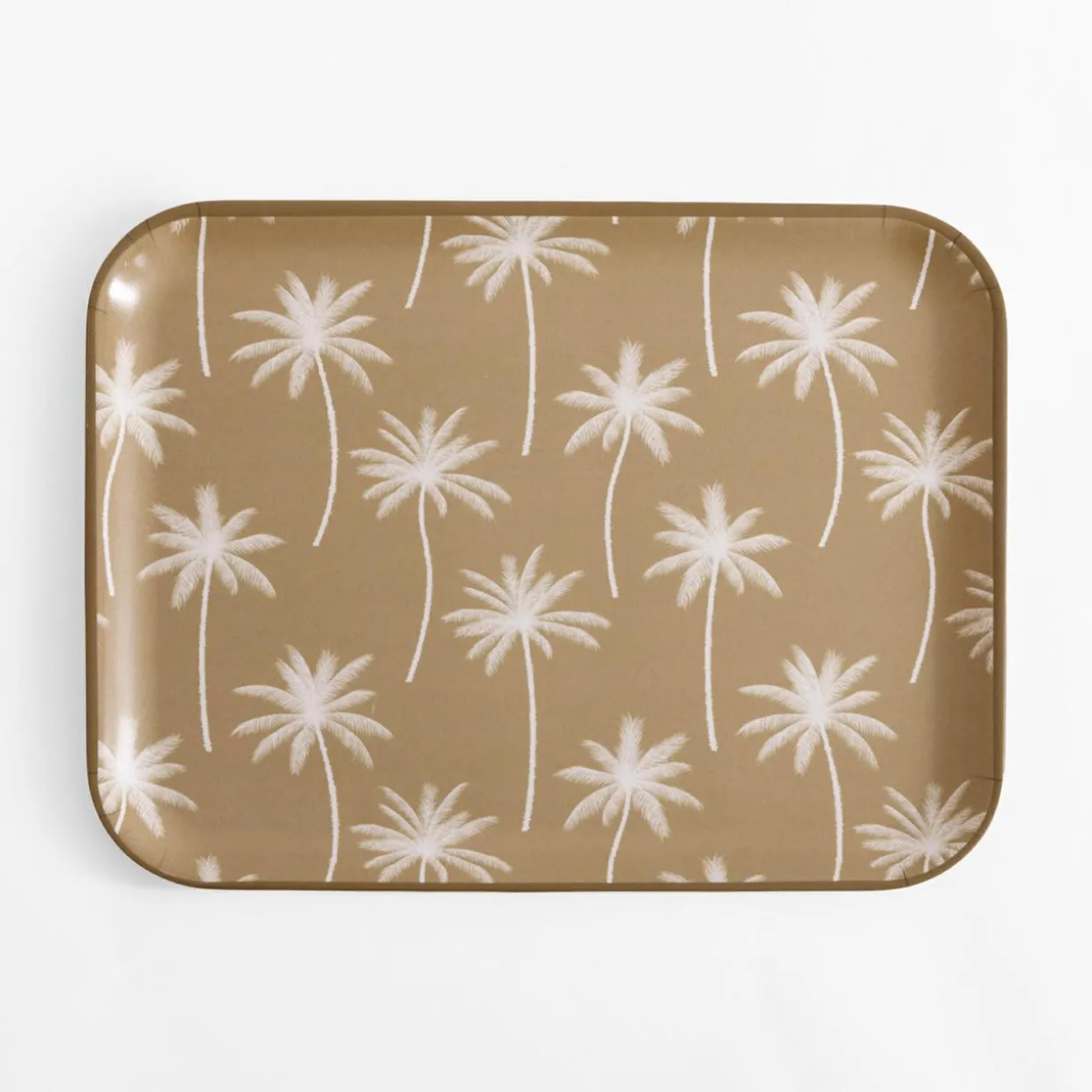 Taca z melaminy w palmy 36,5x29 cm MIX