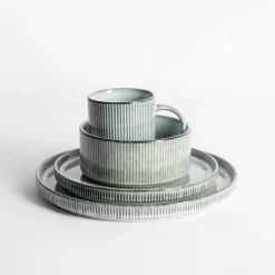 Talerz ceramiczny szary STRIO 21,3 cm