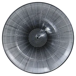 Talerz deserowy biało-czarny OTTICO 19 cm