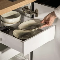 Talerz deserowy brązowo-beżowy ZORA 19 cm