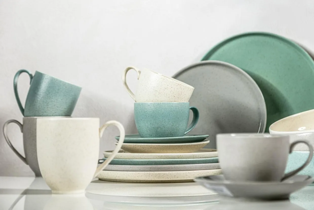 Talerz deserowy GRANITE SOFT CREAM porcelana Bogucice 22 cm