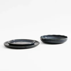 Talerz deserowy niebieski FOLIO 20 cm