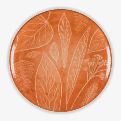 Talerz deserowy pomarańczowy CZTERY PORY ROKU 20,5 cm