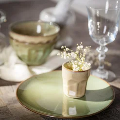 Talerz deserowy zielony BRILLAR 20 cm