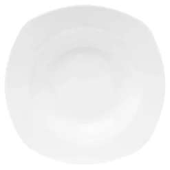 Talerz głęboki porcelanowy QUADRO biały 22,9 x 21,4 cm