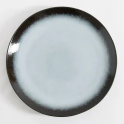 Talerz obiadowy brązowo-szary MALAM 26,6 cm