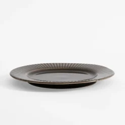 Talerz obiadowy ceramiczny szary RALPH 27 cm