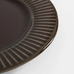 Talerz obiadowy ceramiczny szary RALPH 27 cm