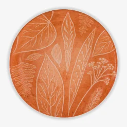 Talerz obiadowy pomarańczowy CZTERY PORY ROKU 27 cm