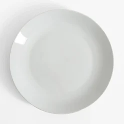 Talerz obiadowy porcelanowy biały 24,8 cm