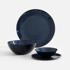 Talerz szklany granatowy 21 cm