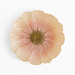 Talerz szklany kwiat 21 cm