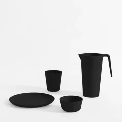 Talerz z melaminy szary 21 cm