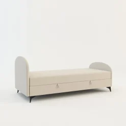 Tapczan młodzieżowy beżowy PING 90x200 cm