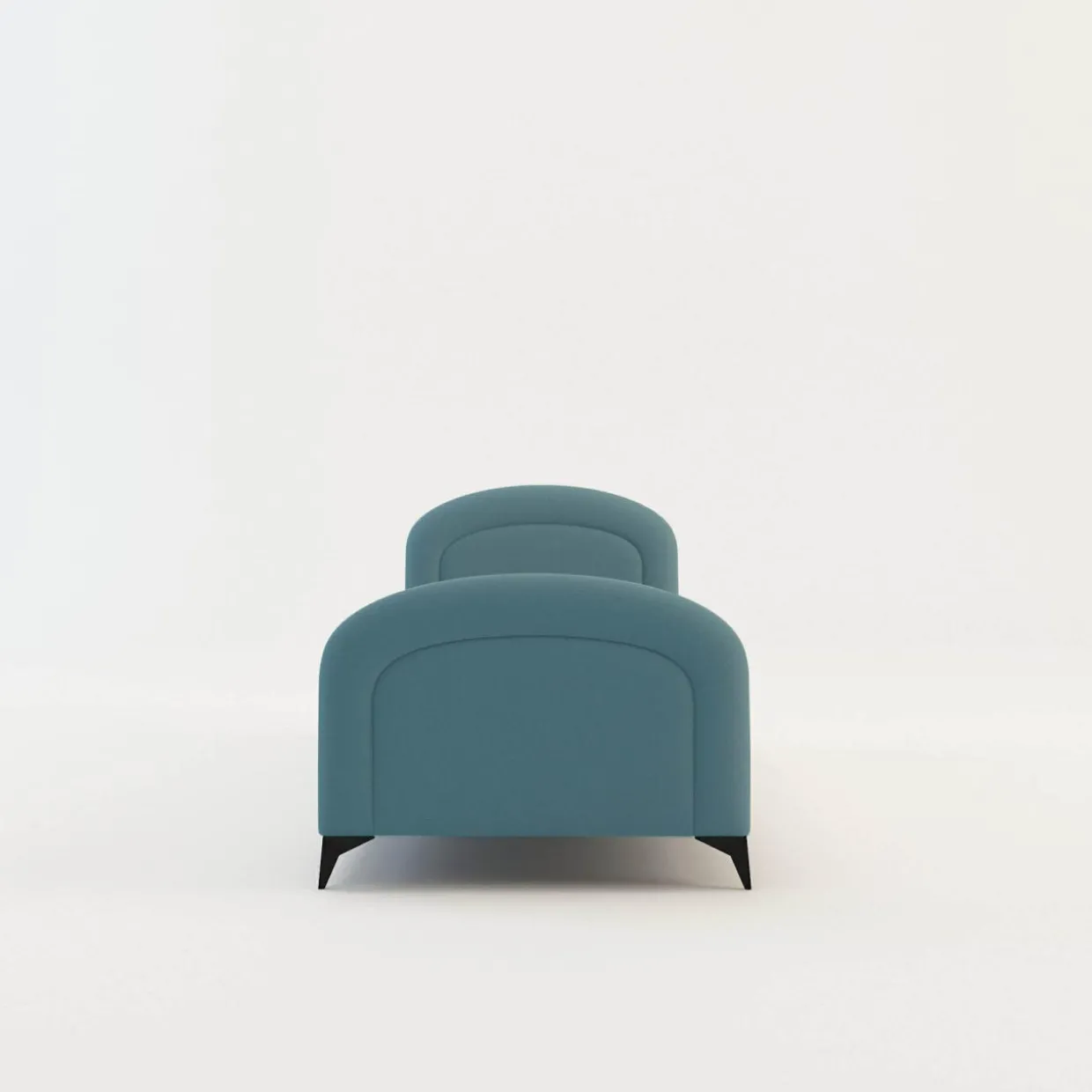 Tapczan młodzieżowy niebieski PING 90x200 cm